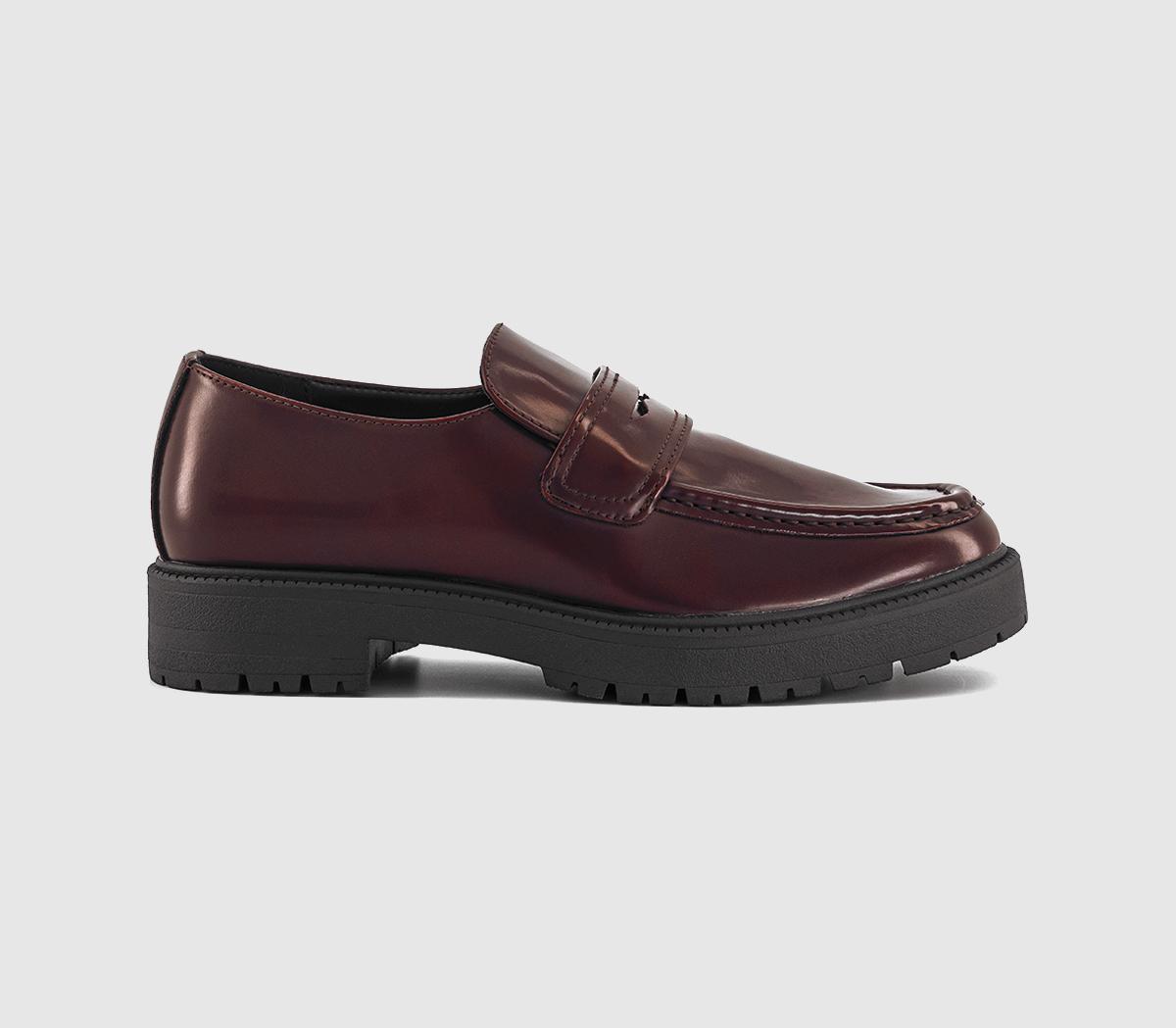 OFFICEChesil Chunky High Cut LoafersBurgundy