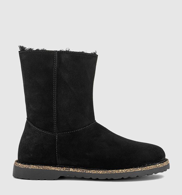 BIRKENSTOCK Uppsala Zip Shearling Boots Black