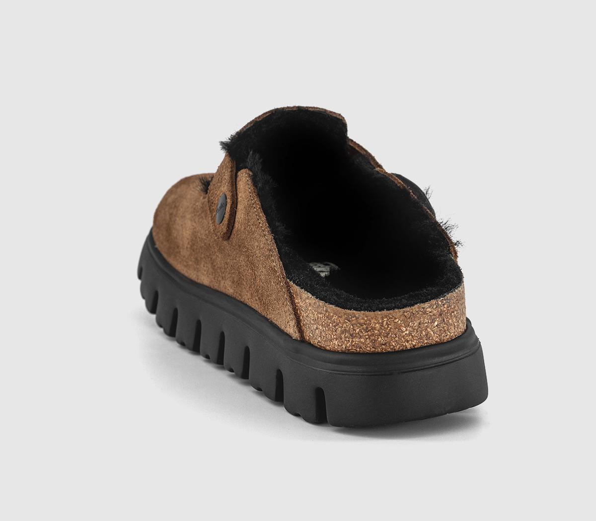 BIRKENSTOCKBoston Chunky Shearling ClogsDark Tea