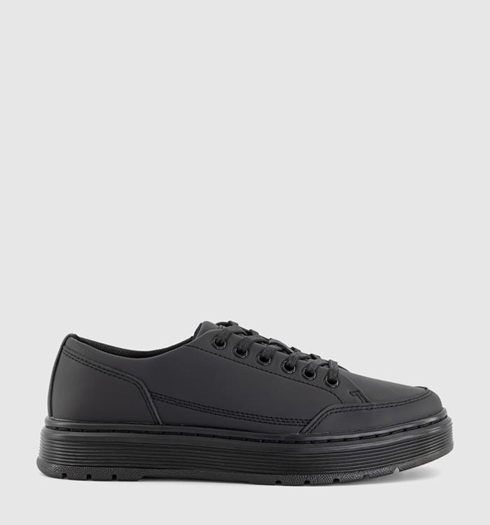 Dr. Martens Brookline 6 Eye Shoes Black Nappa