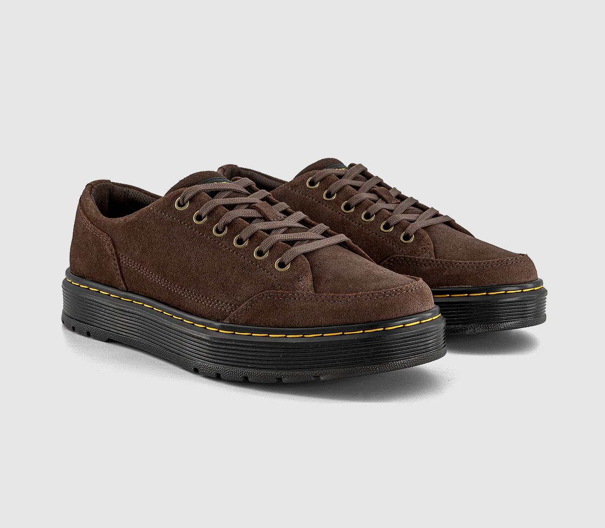 Dr. MartensBrookline 6 Eye ShoesDark Brown Bronx Suede
