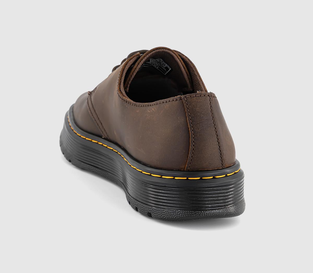 Dr. MartensBrookline Lo 3 Eye ShoesDark Brown Crazy Horse