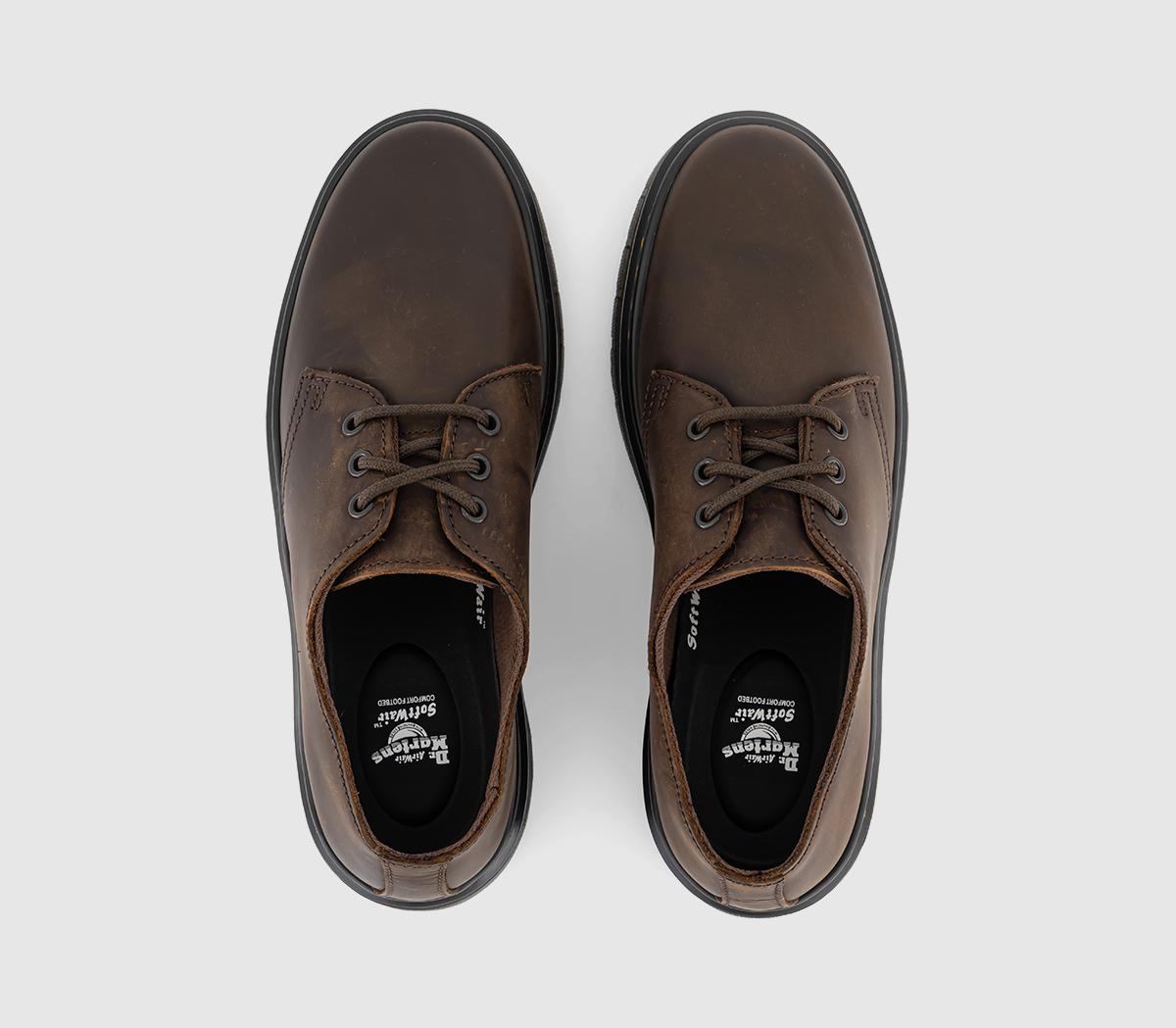 Dr. MartensBrookline Lo 3 Eye ShoesDark Brown Crazy Horse