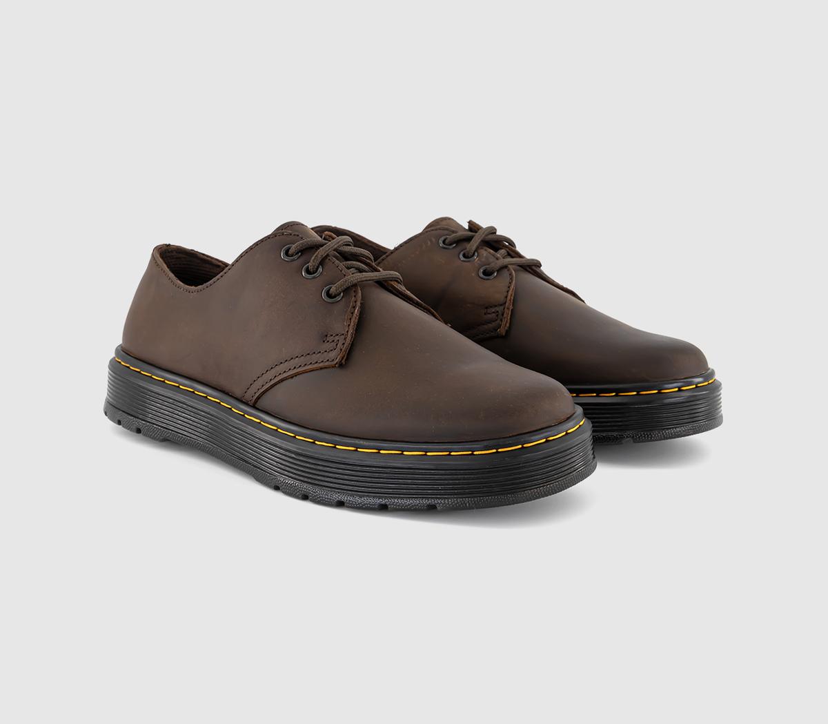 Dr. MartensBrookline Lo 3 Eye ShoesDark Brown Crazy Horse