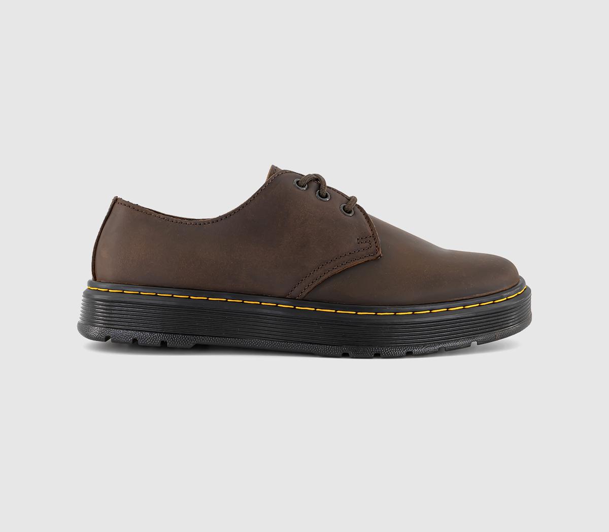 Dr. MartensBrookline Lo 3 Eye ShoesDark Brown Crazy Horse