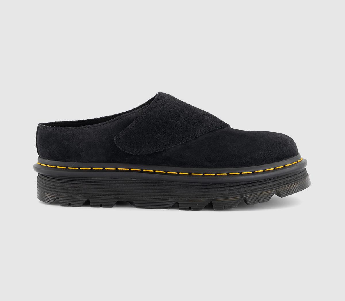 Dr. Martens Zebzag Anywair Mules Black Suede - Men's Casual Shoes