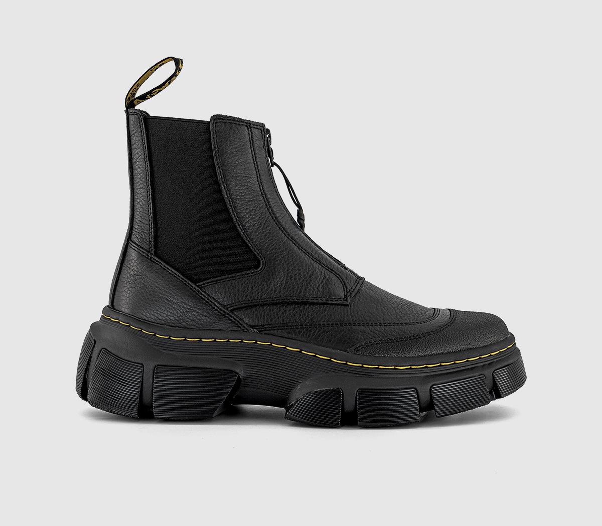 Dr. Martens Dmxl Zip Chelsea Boots Black Lunar - Men's Boots