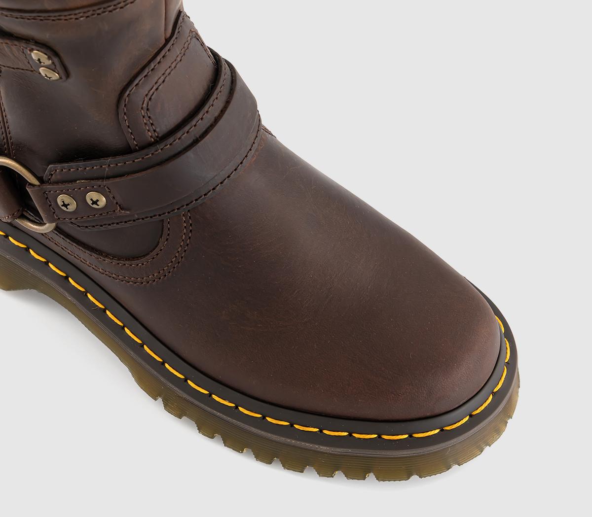 Dr. MartensAnistone Mens Ankle BootsDark Brown Crazy Horse