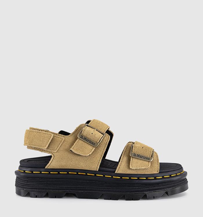 Dr. Martens Zebzag Sandals Savannah Tan Suede