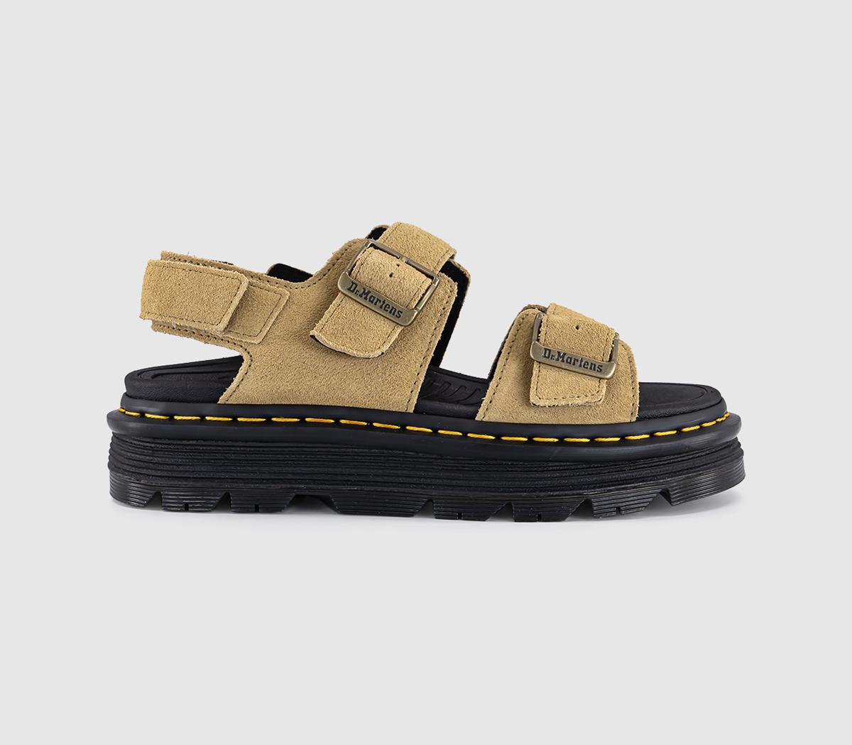 Dr. Martens Zebzag Sandals Savannah Tan Suede - Dr. Martens Sandals
