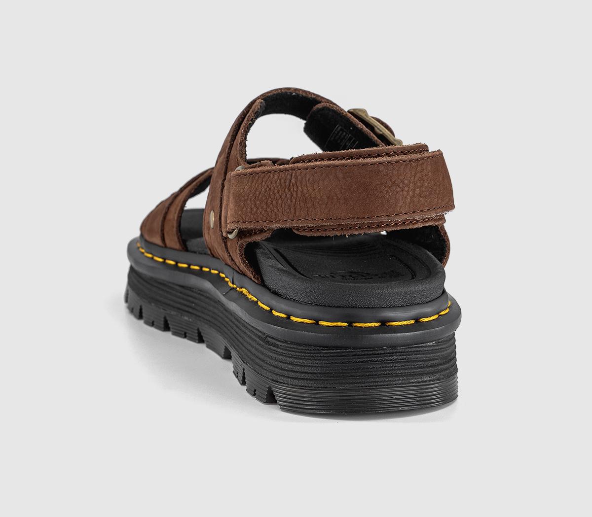 Dr. MartensZebzag SandalsBrown Tumbled Nubuck