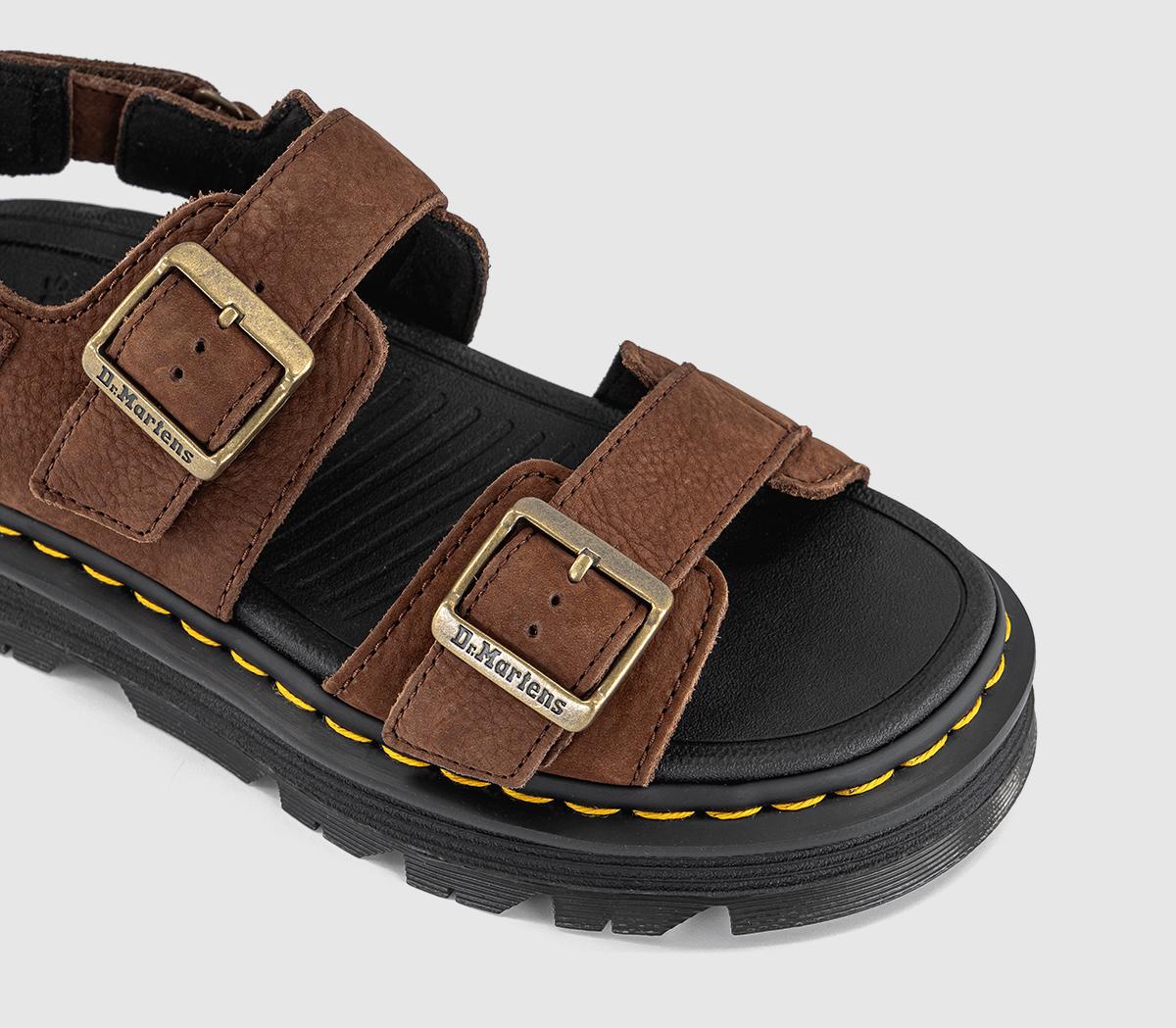 Dr. MartensZebzag SandalsBrown Tumbled Nubuck