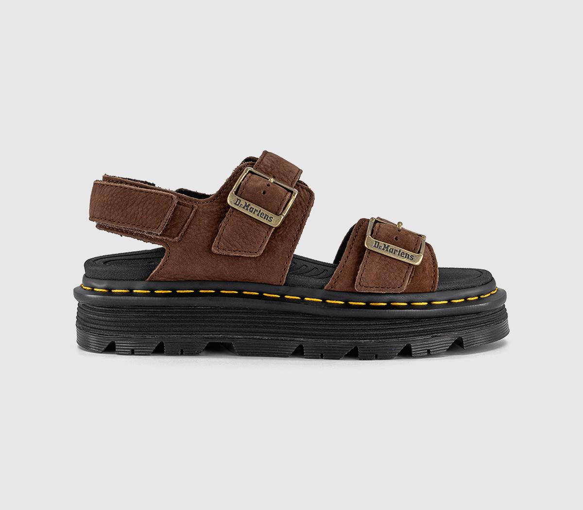 Dr. MartensZebzag SandalsBrown Tumbled Nubuck