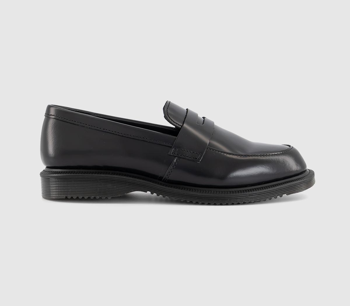 Dr. Martens Black Temara Polished Smooth Leather Loafers Women's Size 8 - Image 4