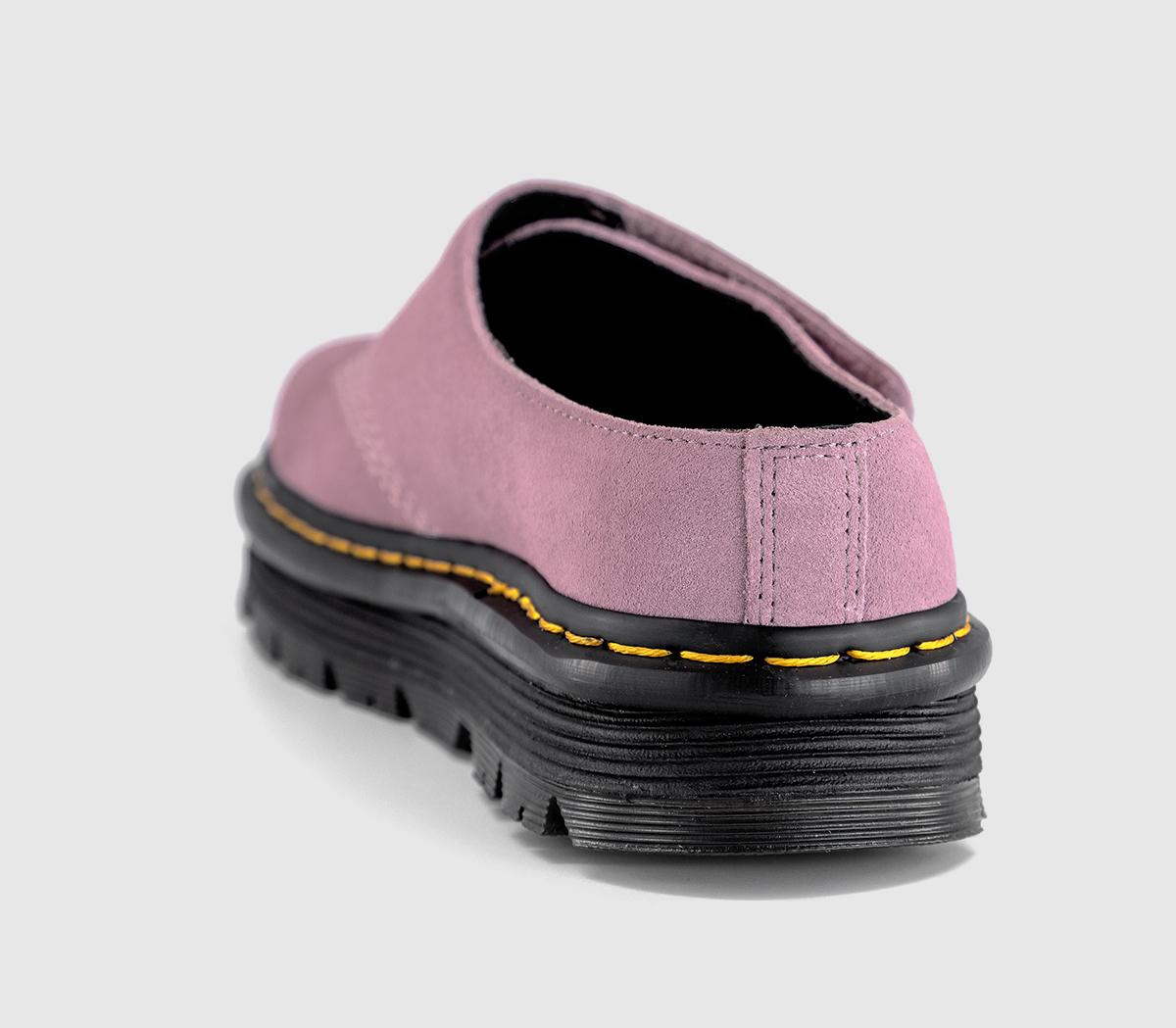 Dr. Martens Zebzag Anywair Mules Dusty Rose Suede - Flat Shoes for