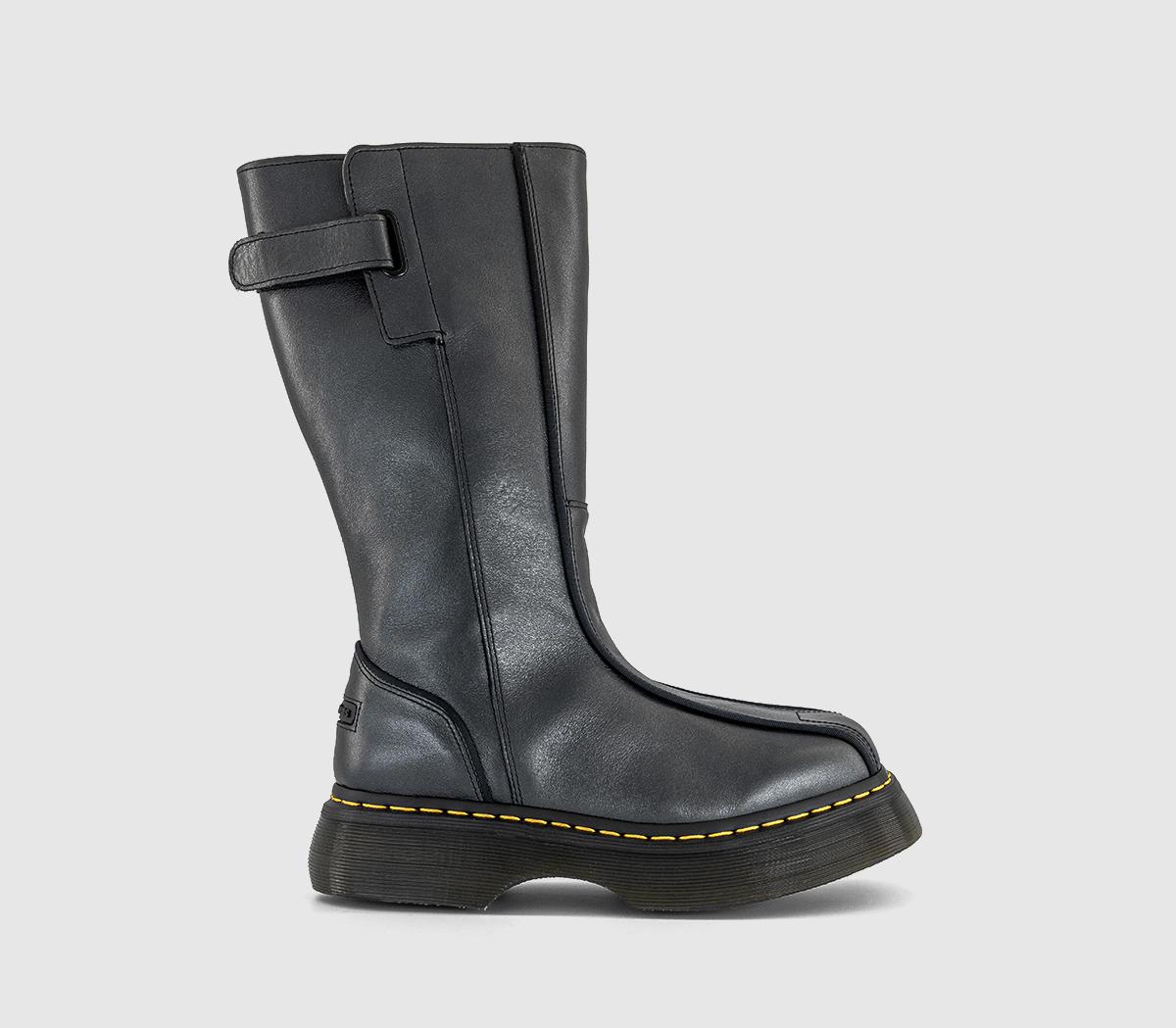 Dr. Martens Buzz Hi Boots Eclipse Black in Women's Size 6, Office Shoes