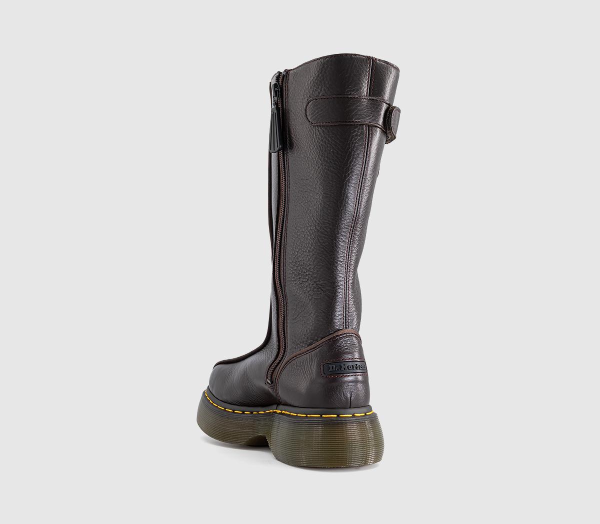Dr. MartensBuzz Hi BootsDark Brown Milled Gloss