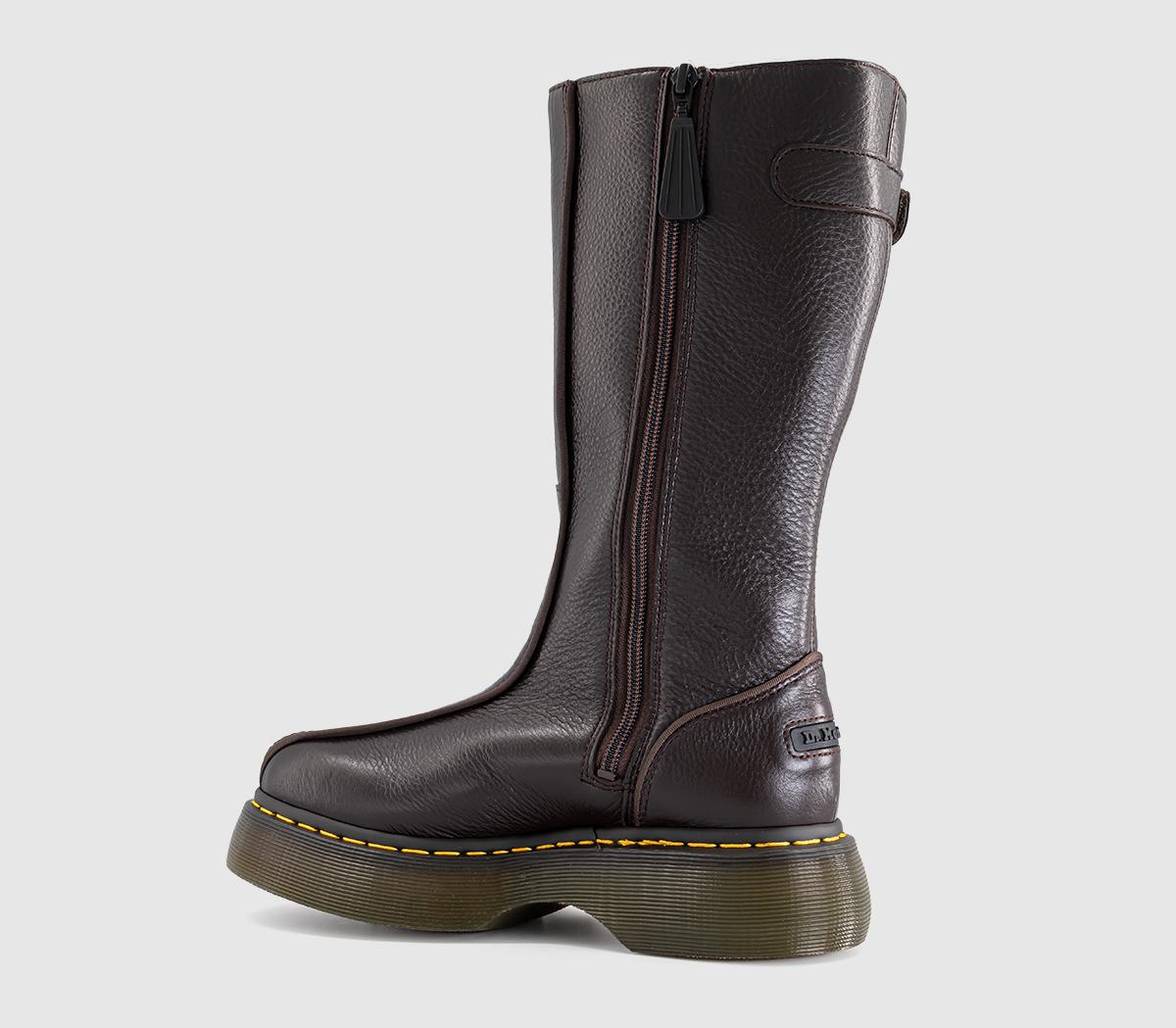 Dr. MartensBuzz Hi BootsDark Brown Milled Gloss