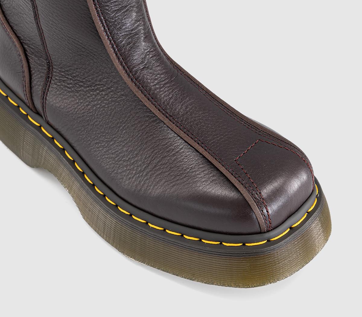 Dr. MartensBuzz Hi BootsDark Brown Milled Gloss