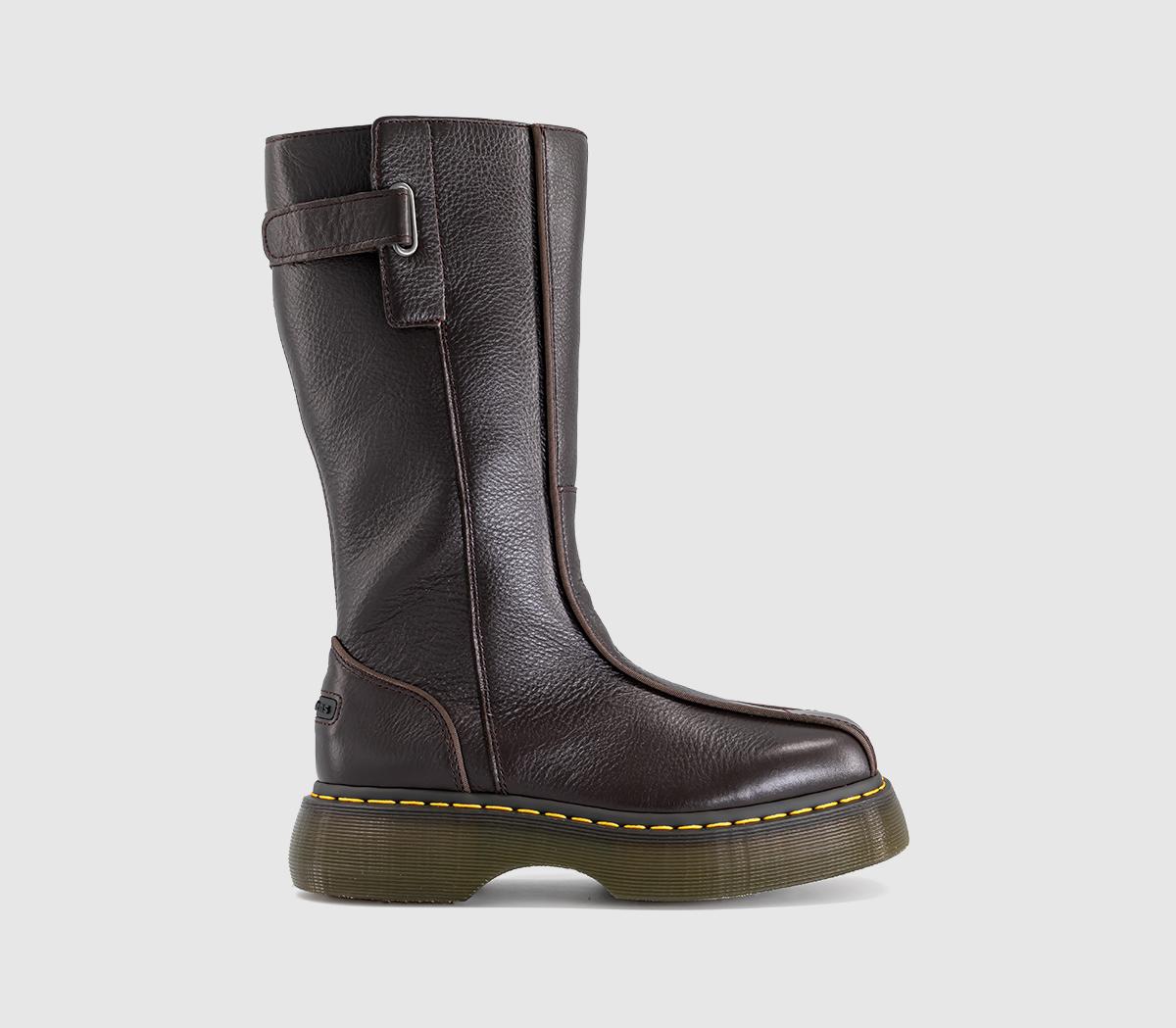 Dr. MartensBuzz Hi BootsDark Brown Milled Gloss