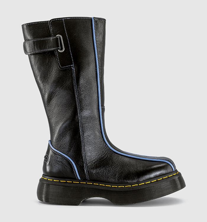 Dr. Martens Buzz Hi Boots Black Milled Gloss