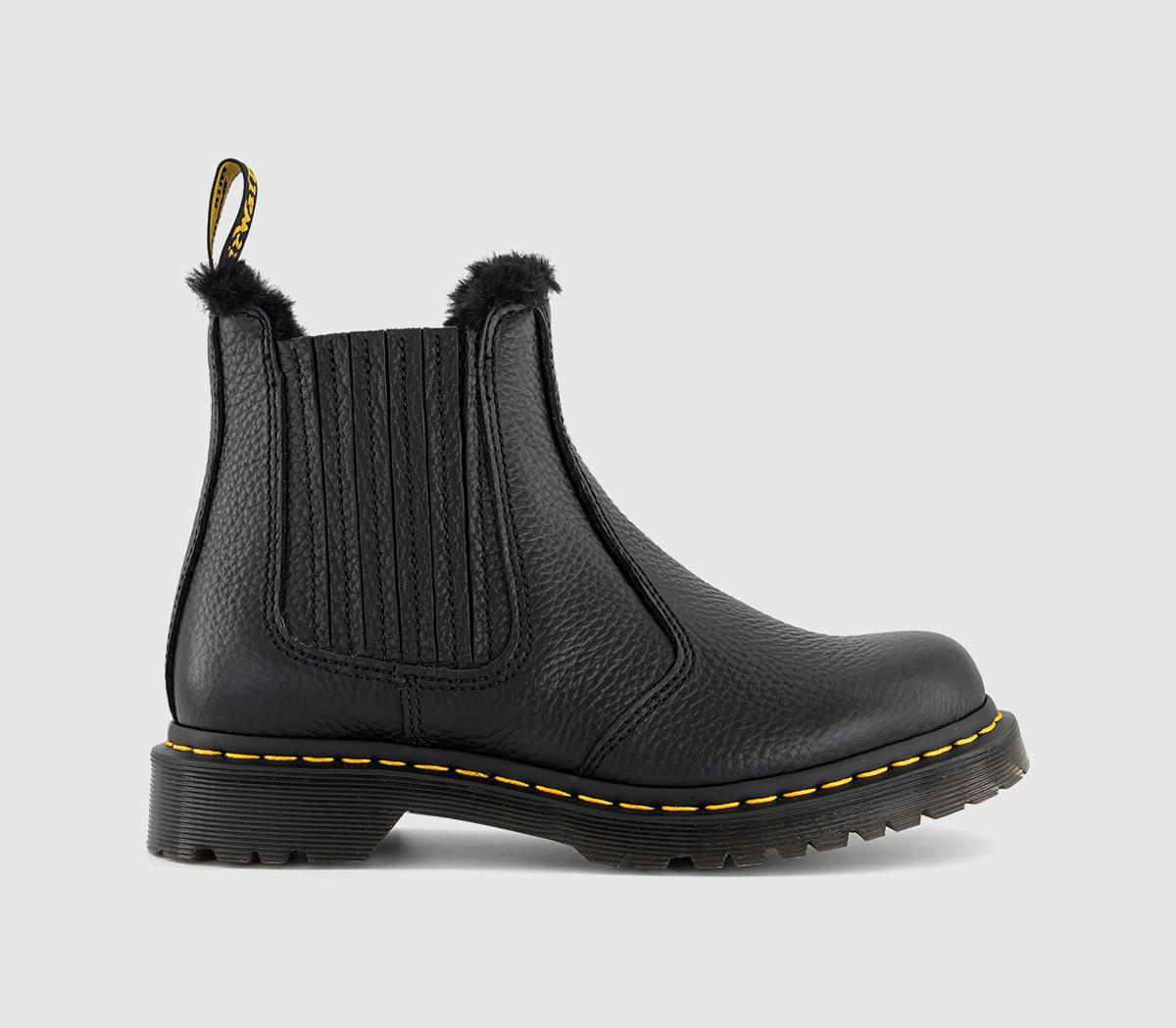 Dr. Martens 2976 Leonore Ii Boots Milled Nappa Black in Women's Size 6, Office Shoes