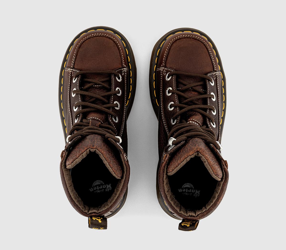 Dr. MartensBuzz 8 Eye BootsDark Brown Grizzly