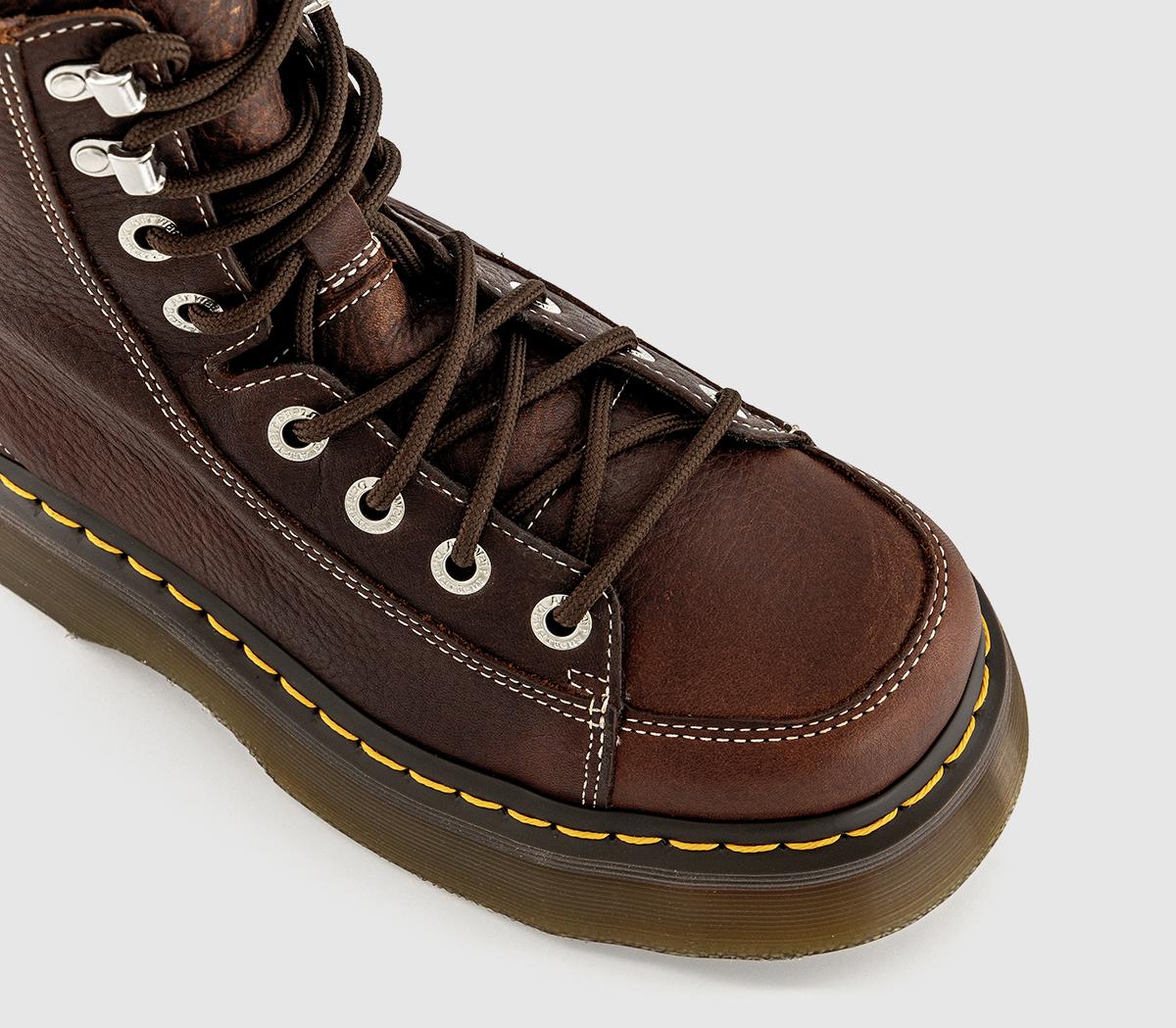 Dr. MartensBuzz 8 Eye BootsDark Brown Grizzly