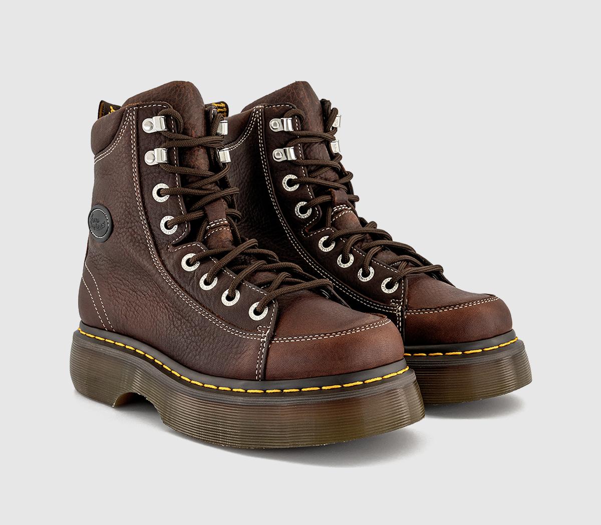 Dr. MartensBuzz 8 Eye BootsDark Brown Grizzly