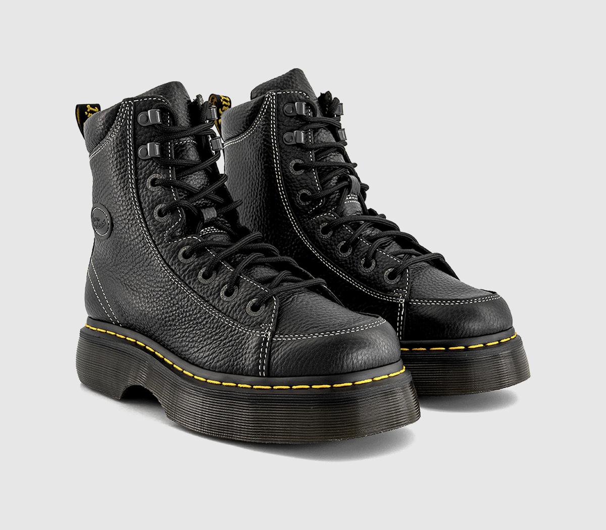 Dr. MartensBuzz 8 Eye BootsBlack Milled Nappa