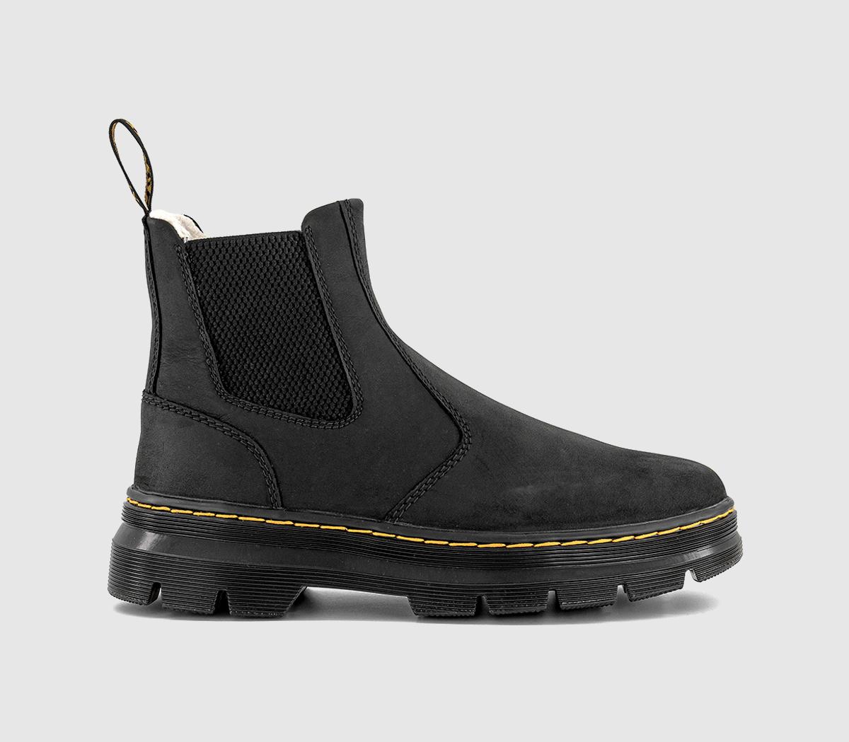 Dr. Martens Womens Embury Wool Lined Boots Black Republic WP, 6
