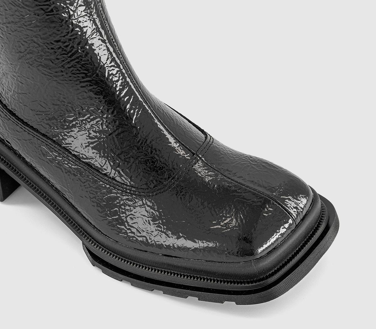 Dr. MartensMaybole Hi BootsBlack Distressed Patent