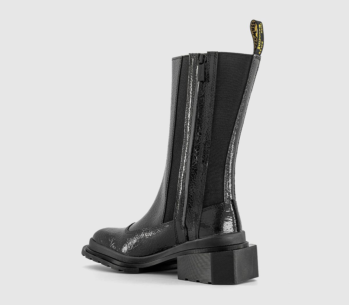 Dr. MartensMaybole Hi BootsBlack Distressed Patent