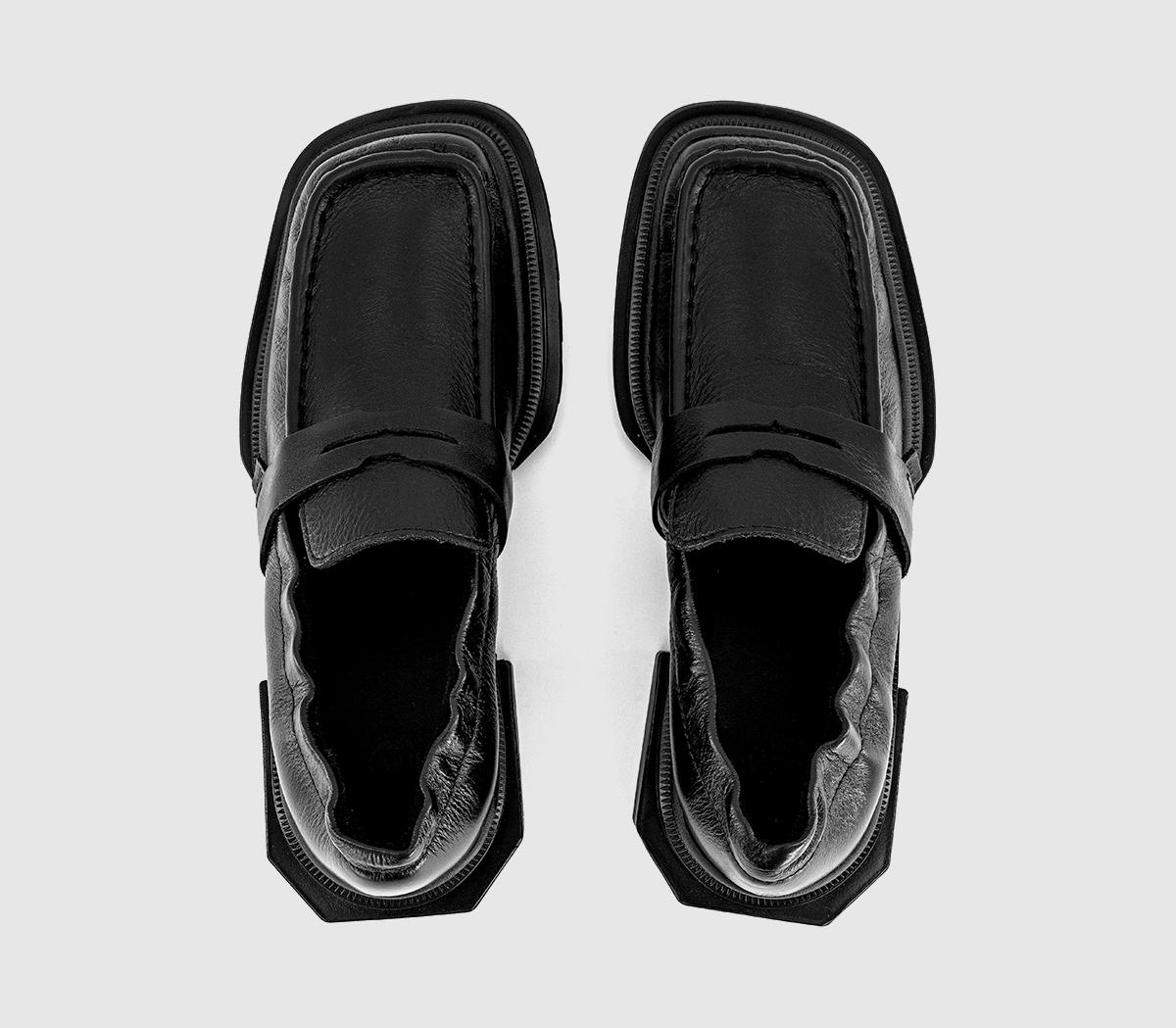 Dr. Martens Maybole Loafers Black Milled Gloss - Flat Shoes for Women