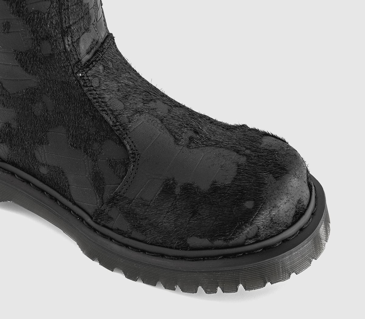Dr. MartensRejena High BootsBlack Croc Hair On