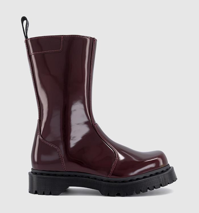 Dr. Martens Rejena High Boots Red Laquered Leather