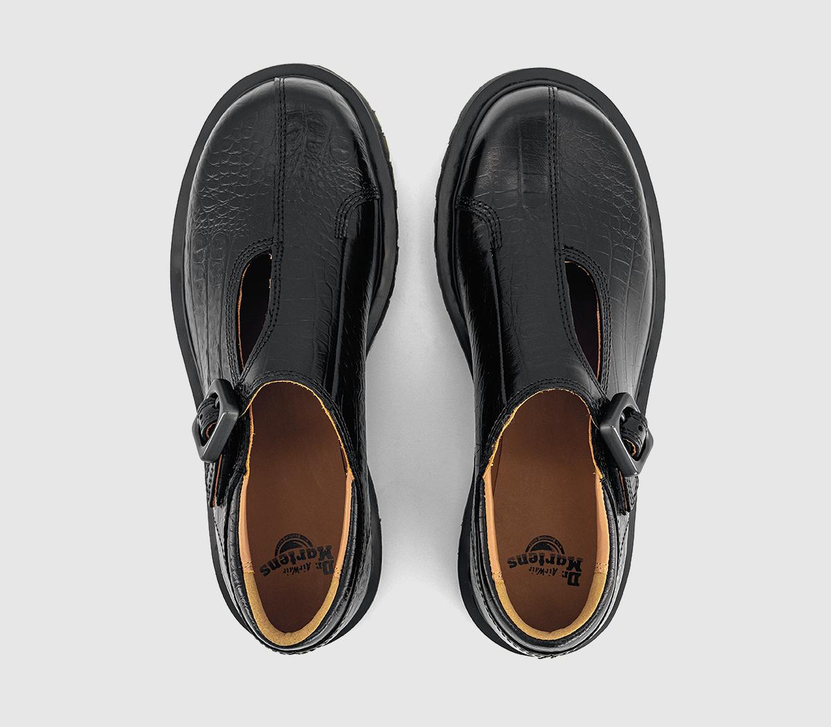 Dr. MartensRejena Mary JanesBlack Analine Croc