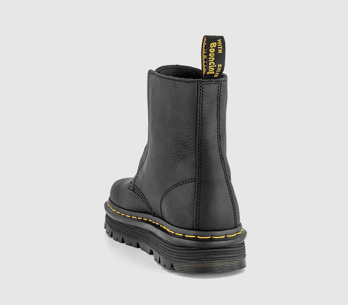 Dr. MartensZebzag Laceless BootsBlack Wyoming