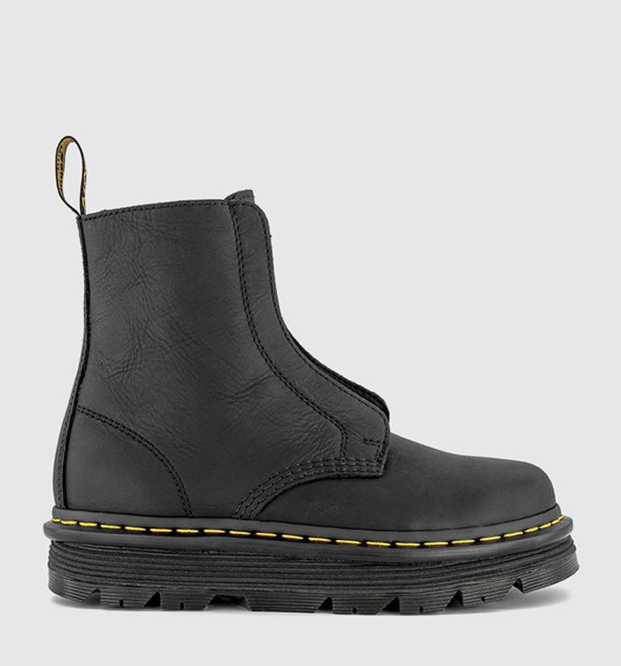Dr. Martens Zebzag Laceless Boots Black Wyoming