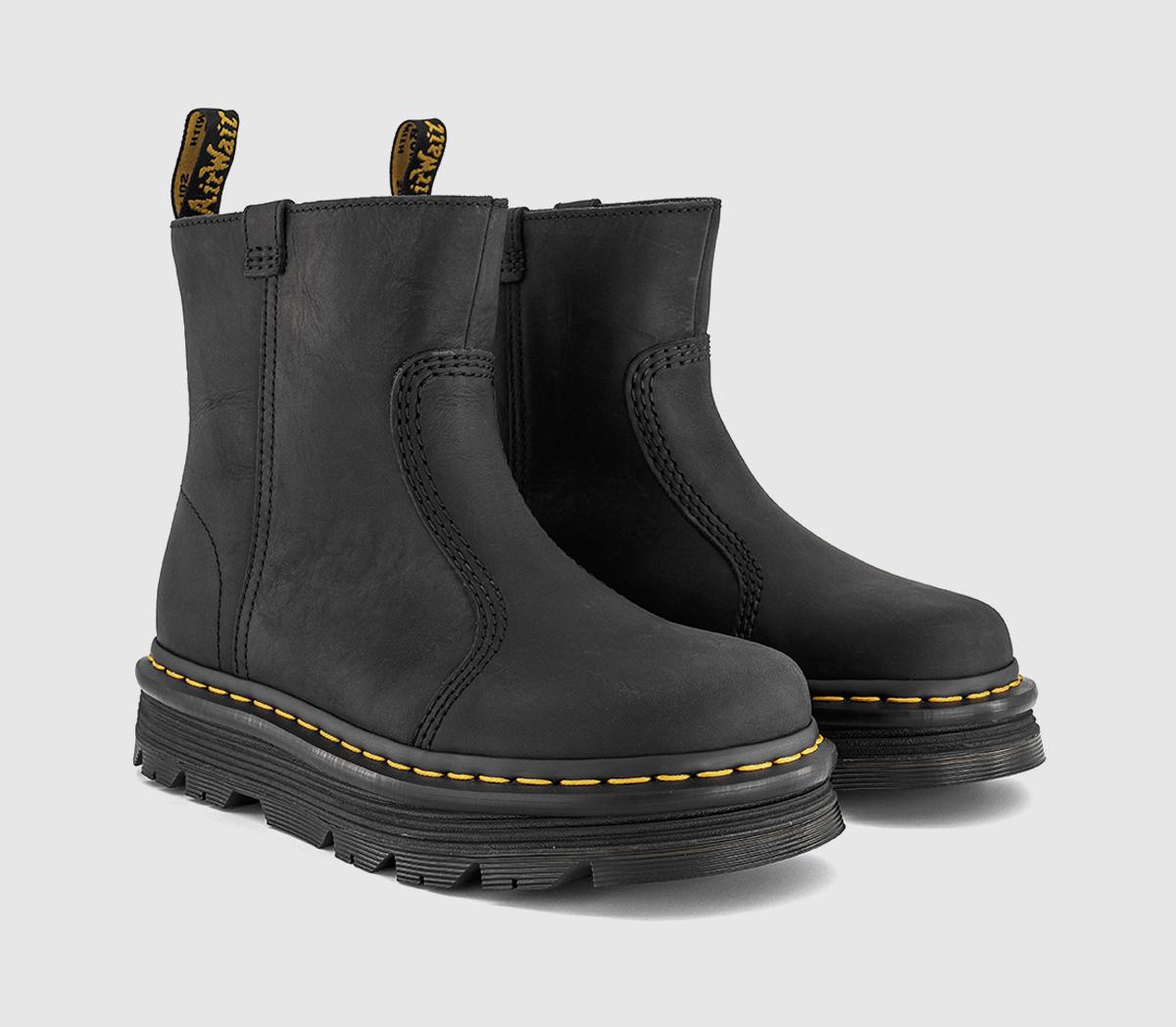 Dr. MartensZebzag Rigger BootsBlack Wyoming