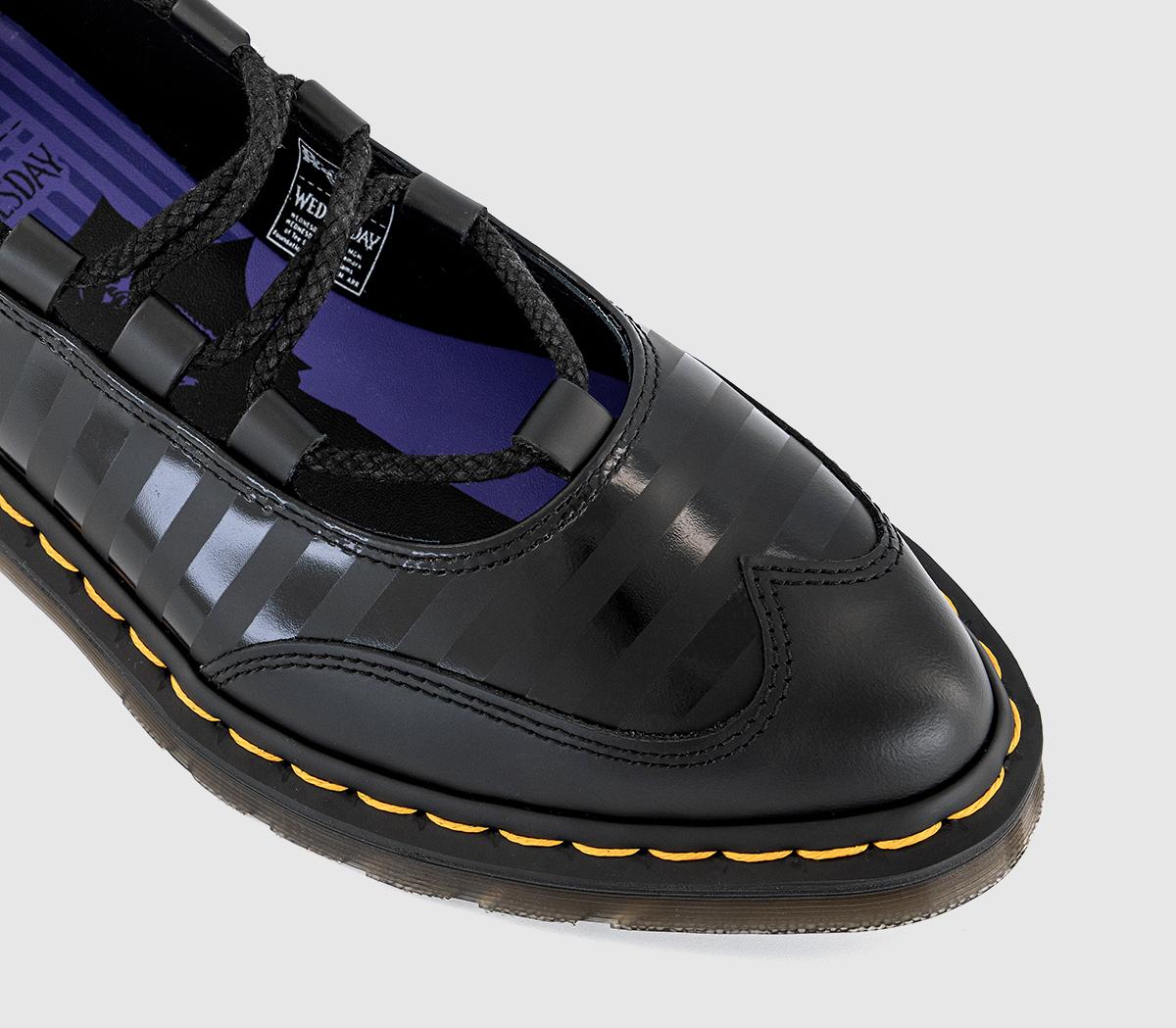 Dr. MartensElphie II Lace Up Wednesday ShoesBlack Nappa Lux