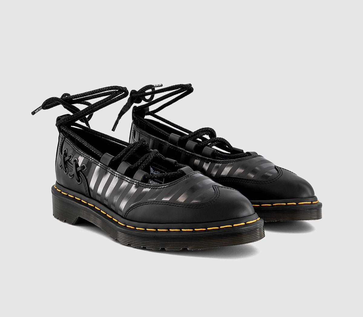 Dr. MartensElphie II Lace Up Wednesday ShoesBlack Nappa Lux
