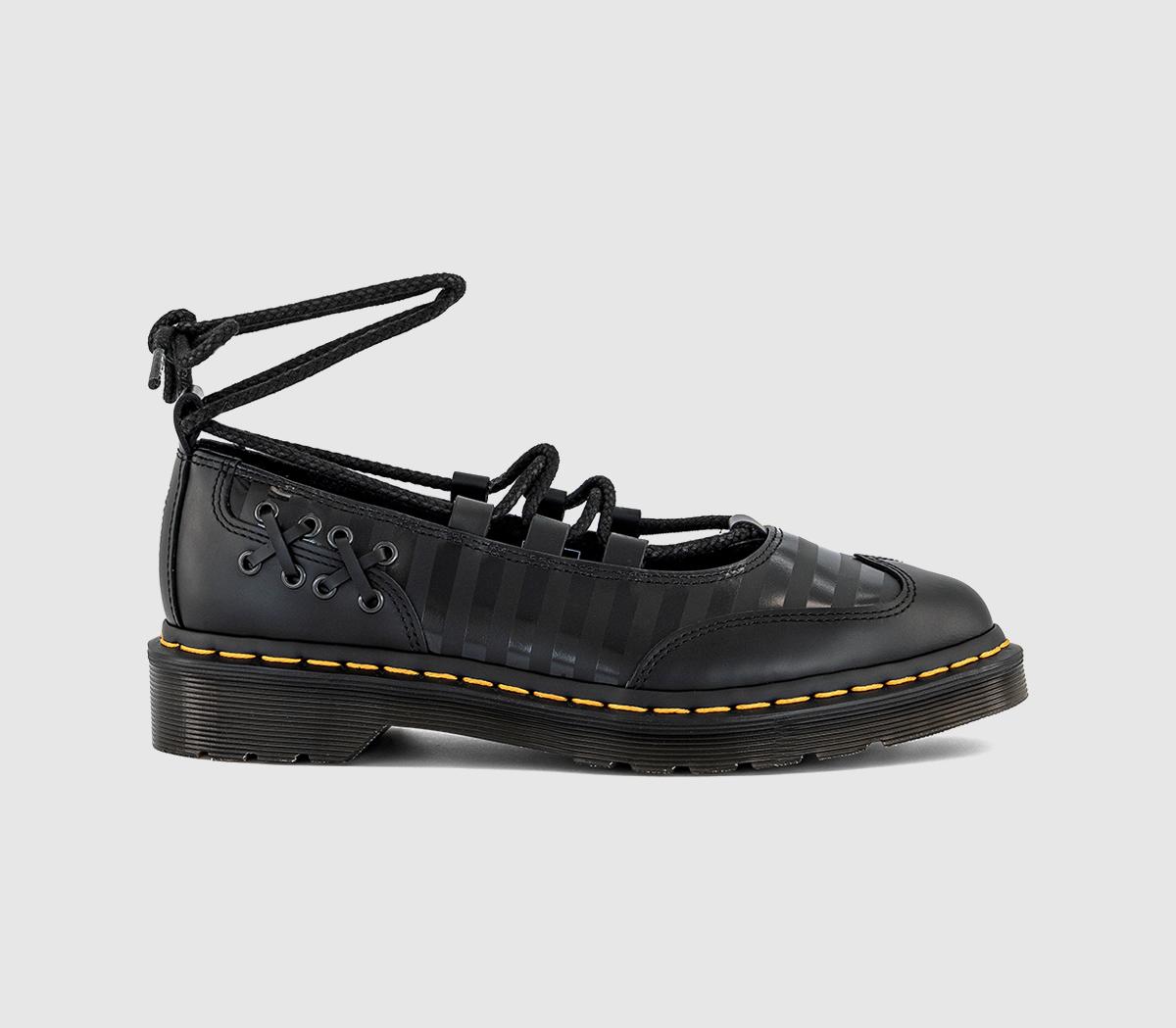 Dr. MartensElphie II Lace Up Wednesday ShoesBlack Nappa Lux