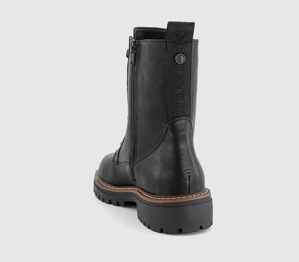 EARTHADDICTEarth Addict Aster Hiker Lace Up BootsBlack