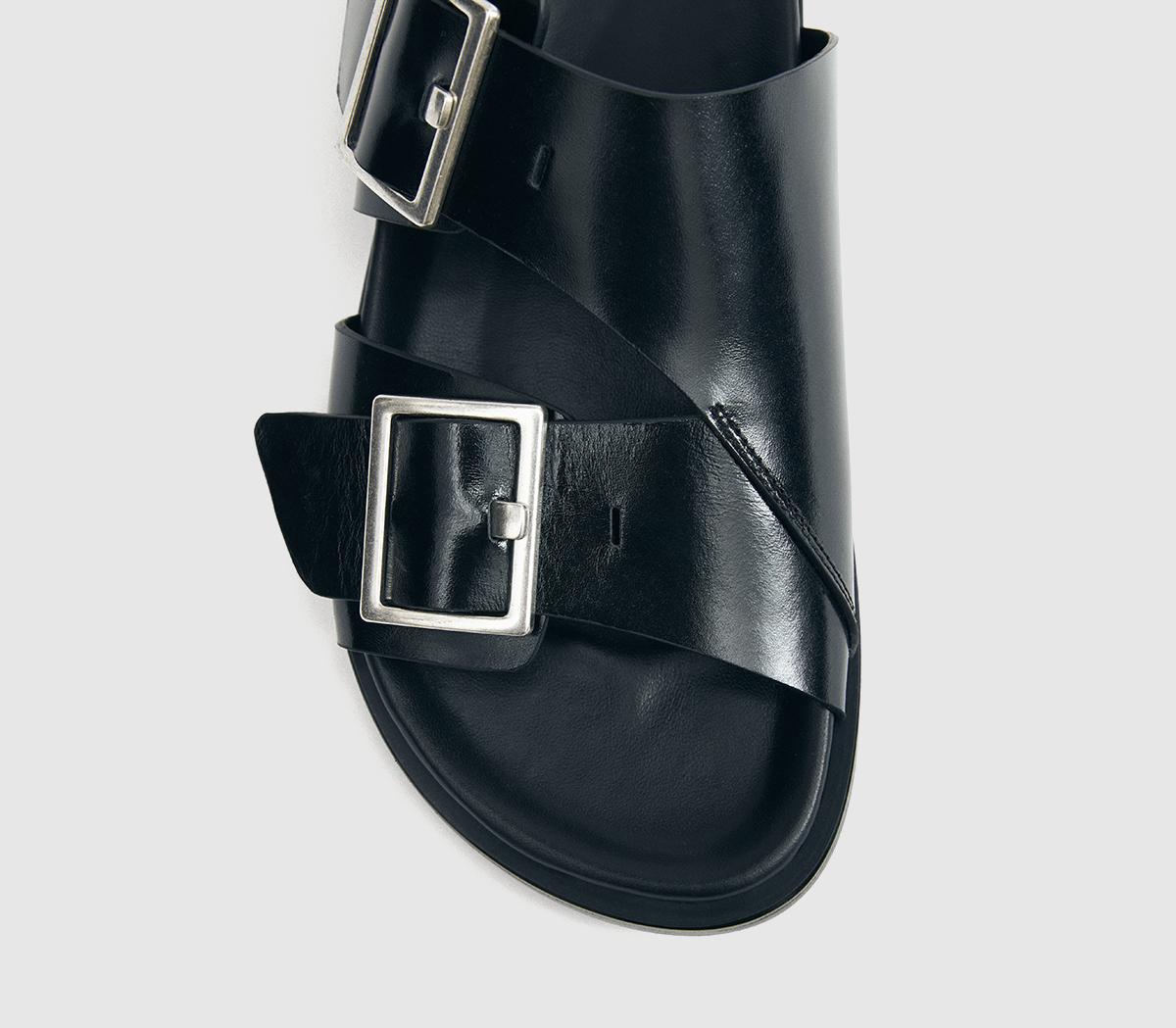 ALOHASAlba SandalBlack Leather