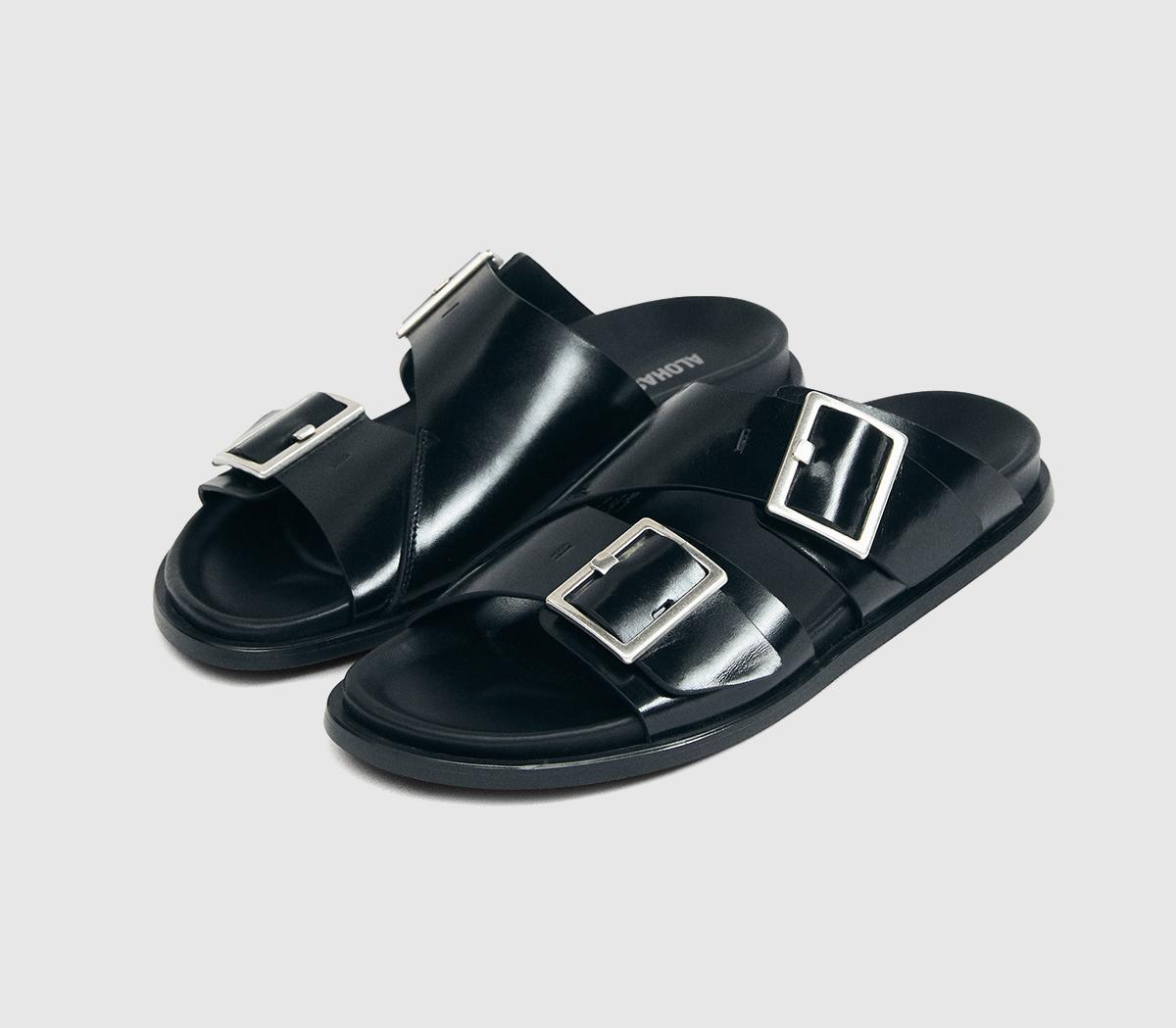 ALOHASAlba SandalBlack Leather