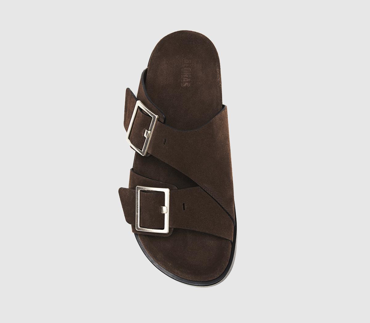 ALOHASAlba SandalsBrown Suede