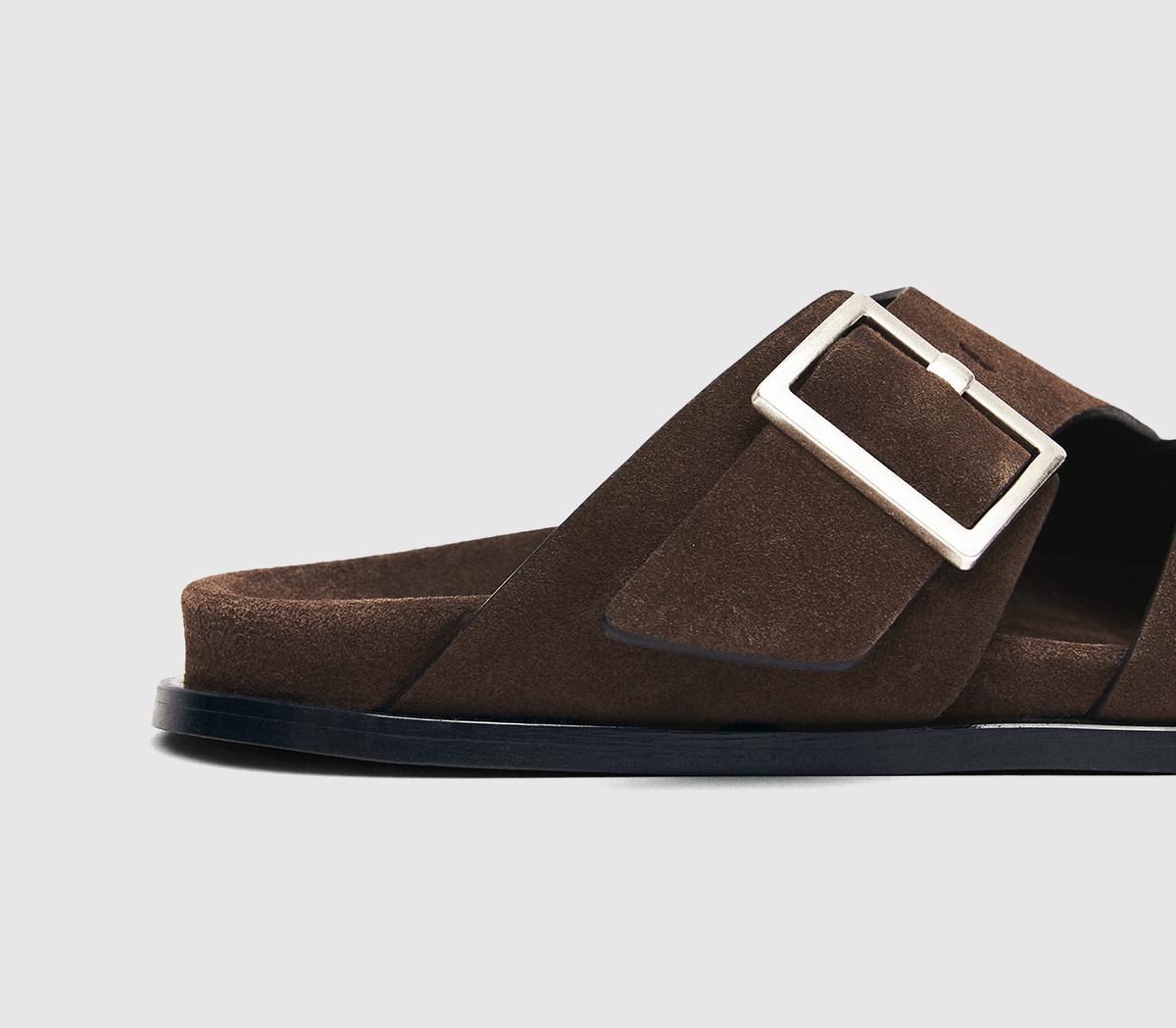 ALOHASAlba SandalsBrown Suede