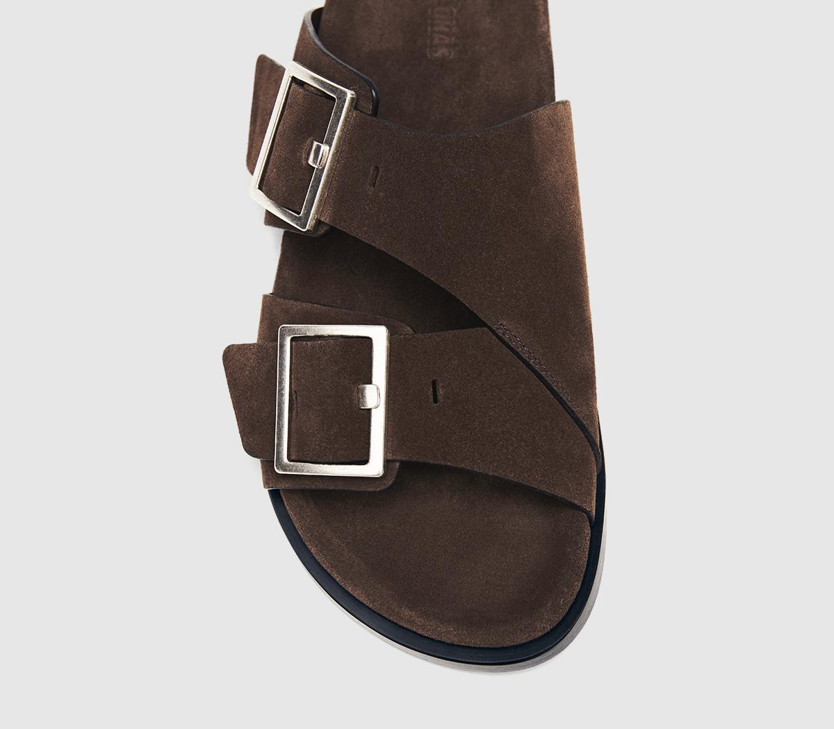 ALOHASAlba SandalsBrown Suede