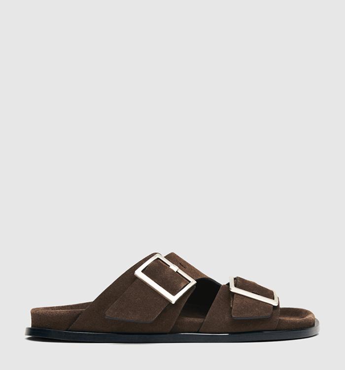 ALOHAS Alba Sandals Brown Suede